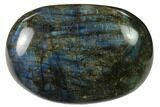 Flashy, Polished Labradorite Palm Stone - Madagascar #142845-1